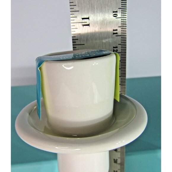 Tiffany & Co. Pair of Este Ceramiche Seashell Candlesticks White Made in Italy - Picture 9 of 13